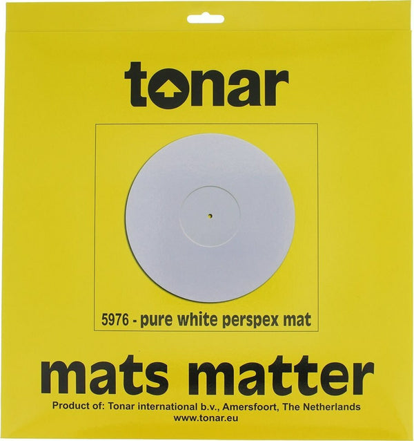 White Perspex Slipmat by Tonar