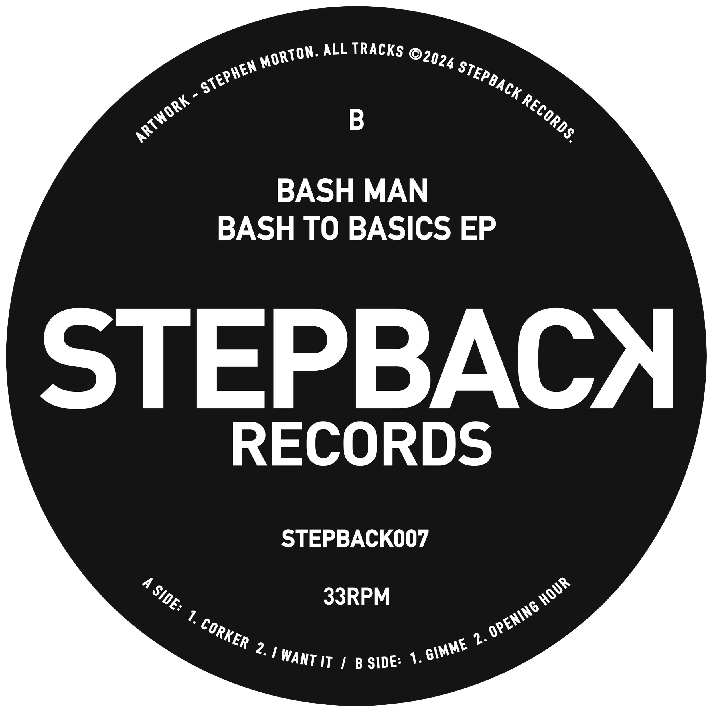 Bash Man - Back To Basics EP (12") (New Vinyl) – Sonic Boom Records