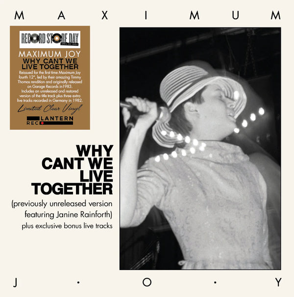 Maximum Joy - Why Can't We Live Together (Clear Vinyl) (RSD 2024) (New Vinyl)
