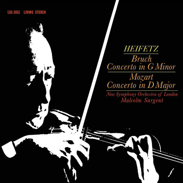 Heifetz/New Symphony Orchestra/Malcolm Sargent - Bruch Concerto in G Minor & Mozart Concerto in D Major (New Vinyl)