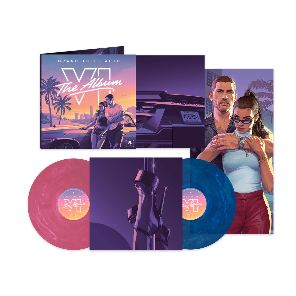 Various Artists - Grand Theft Auto VI: The Album (Indie Exclusive Pink And Blue Marble Vinyl) (New Vinyl)