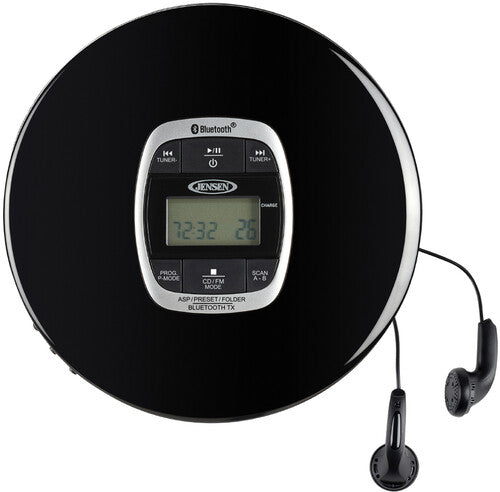 Jensen CD-60R-BT Portable Rechargable CD Player (Electronics)