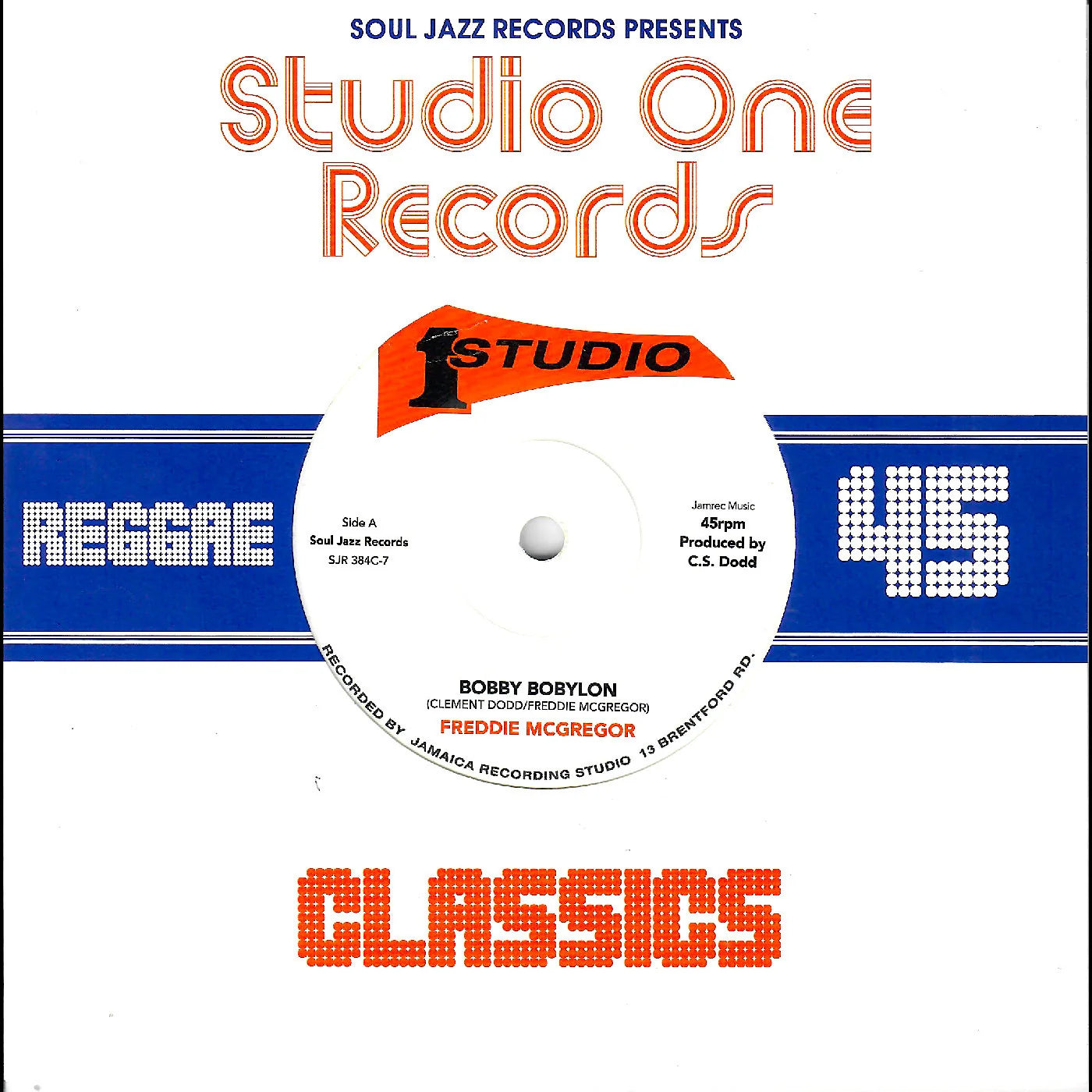 Freddie Mcgregor/Dub Specialist - Bobby Bobylon / Hi Fashion Dub (White Vinyl) (New Vinyl)