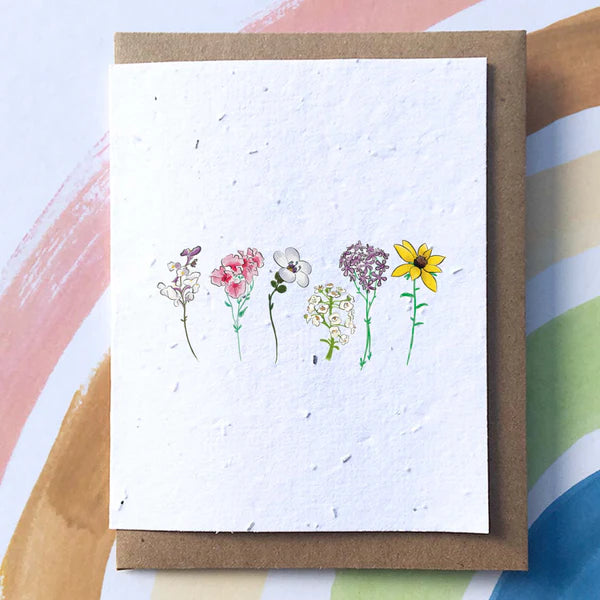 "Flower Stems" Sow Sweet Greeting Card