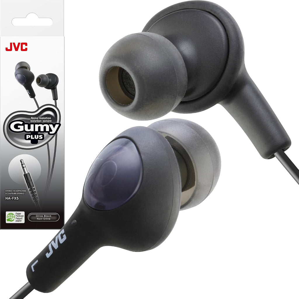 JVC HA-FX5 Gumy Plus Earbud Headphones