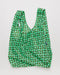 Wavy Gingham Green - Standard Baggu Reusable Bag