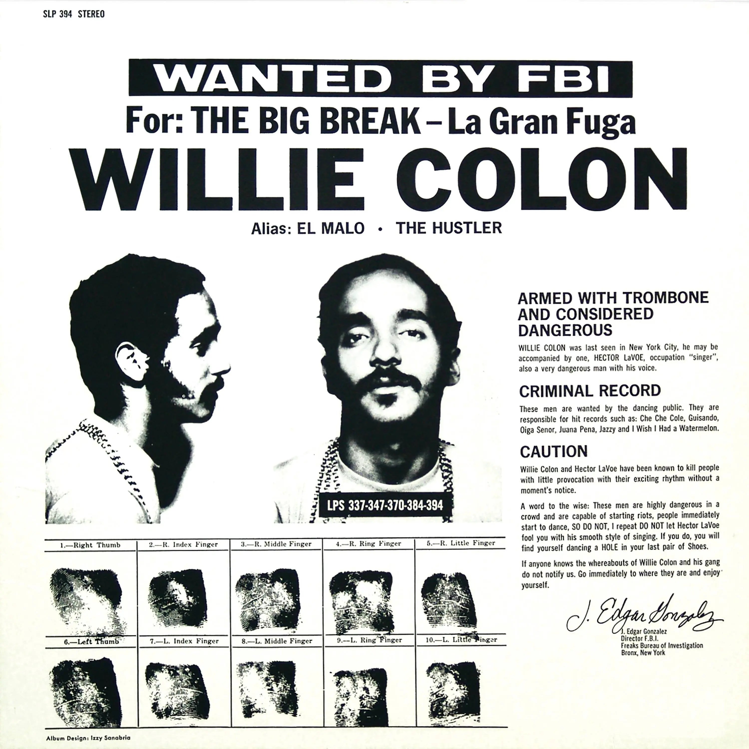 Willie Colon - La Gran Fuga (New Vinyl)
