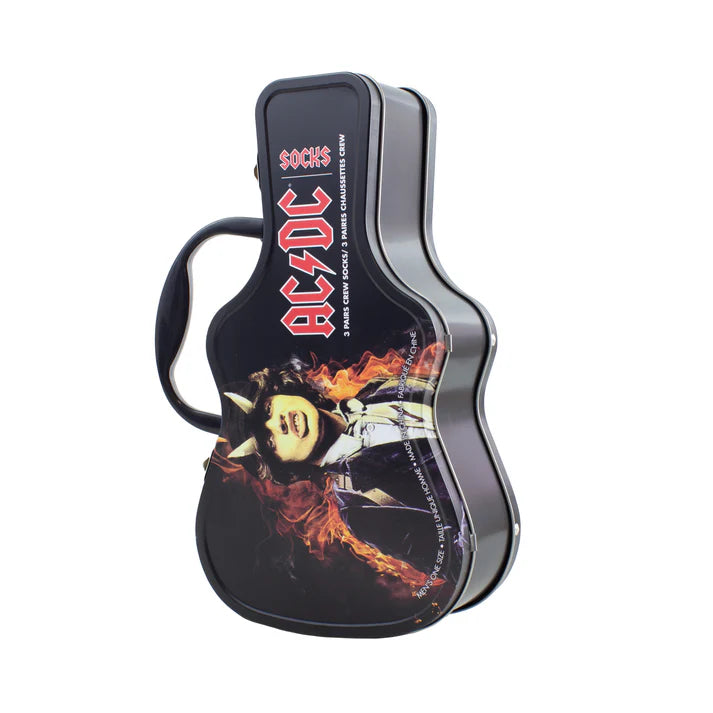 ACDC Guitar Tin 3-Pack Socks