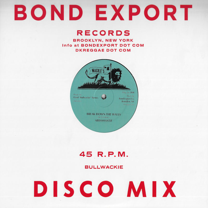 Abbashantie/Jerry & Neville - Break Down the Walls/Abbashantie Rock 12" (New Vinyl)