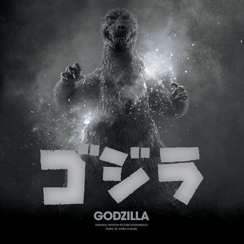 Akira Ifukube - Godzilla (70th Anniversary) (Black & White Haze w/ Electric Blue Splatter Vinyl) (New Vinyl)