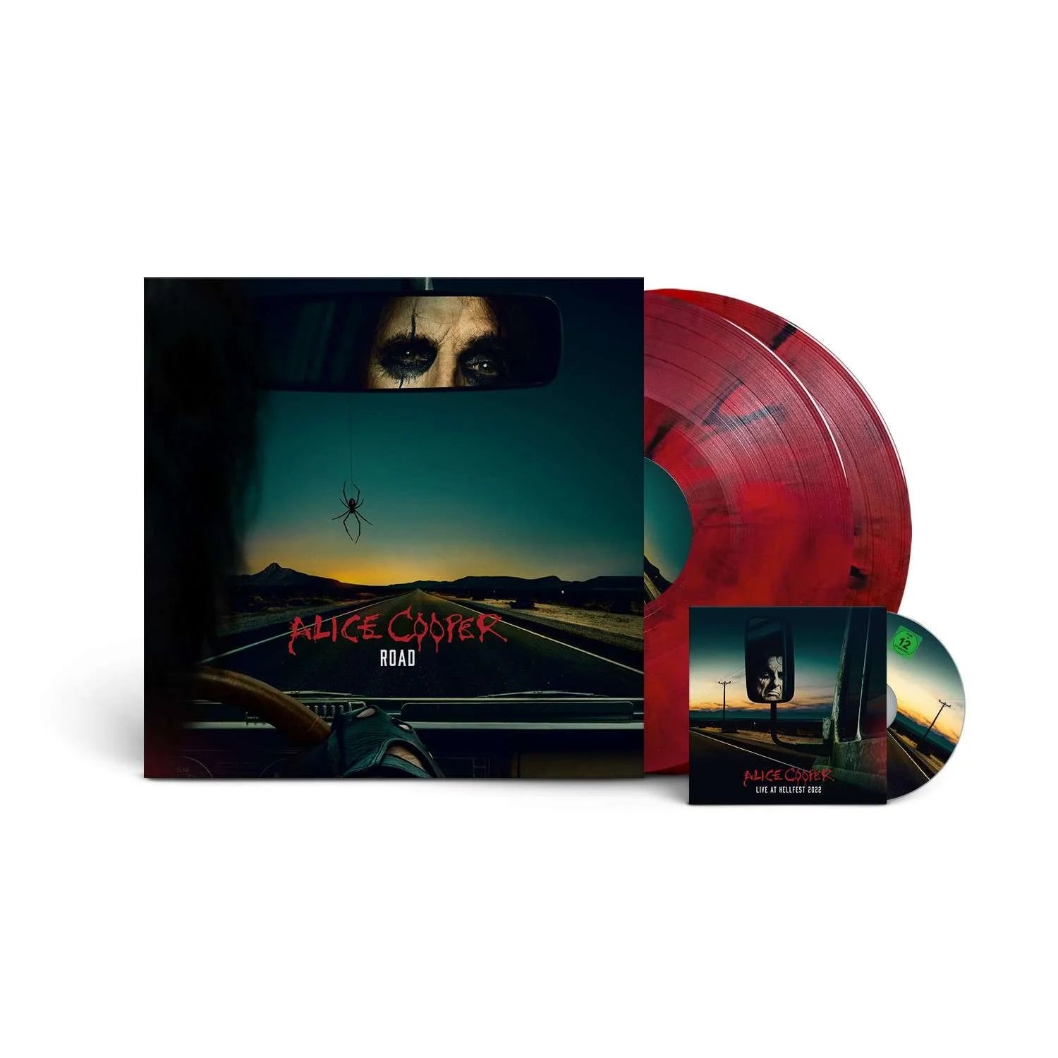 Alice Cooper - Road (Red Marbelled Vinyl) (2LP + DVD) (New Vinyl)