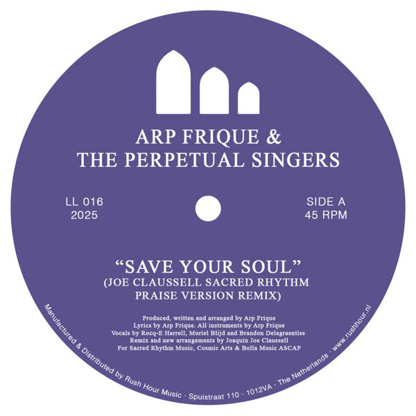Arp Frique & The Perpetual Singers – Save Your Soul (12") (New Vinyl)