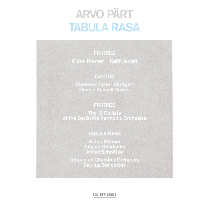 Arvo Part - Tabula Rasa (New Vinyl)