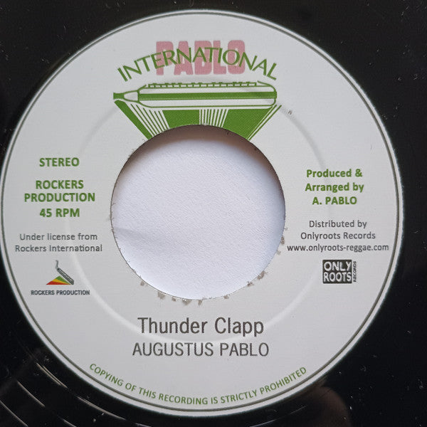 Augustus Pablo - Thunder Clap/Lightning Clapp (7") (New Vinyl)