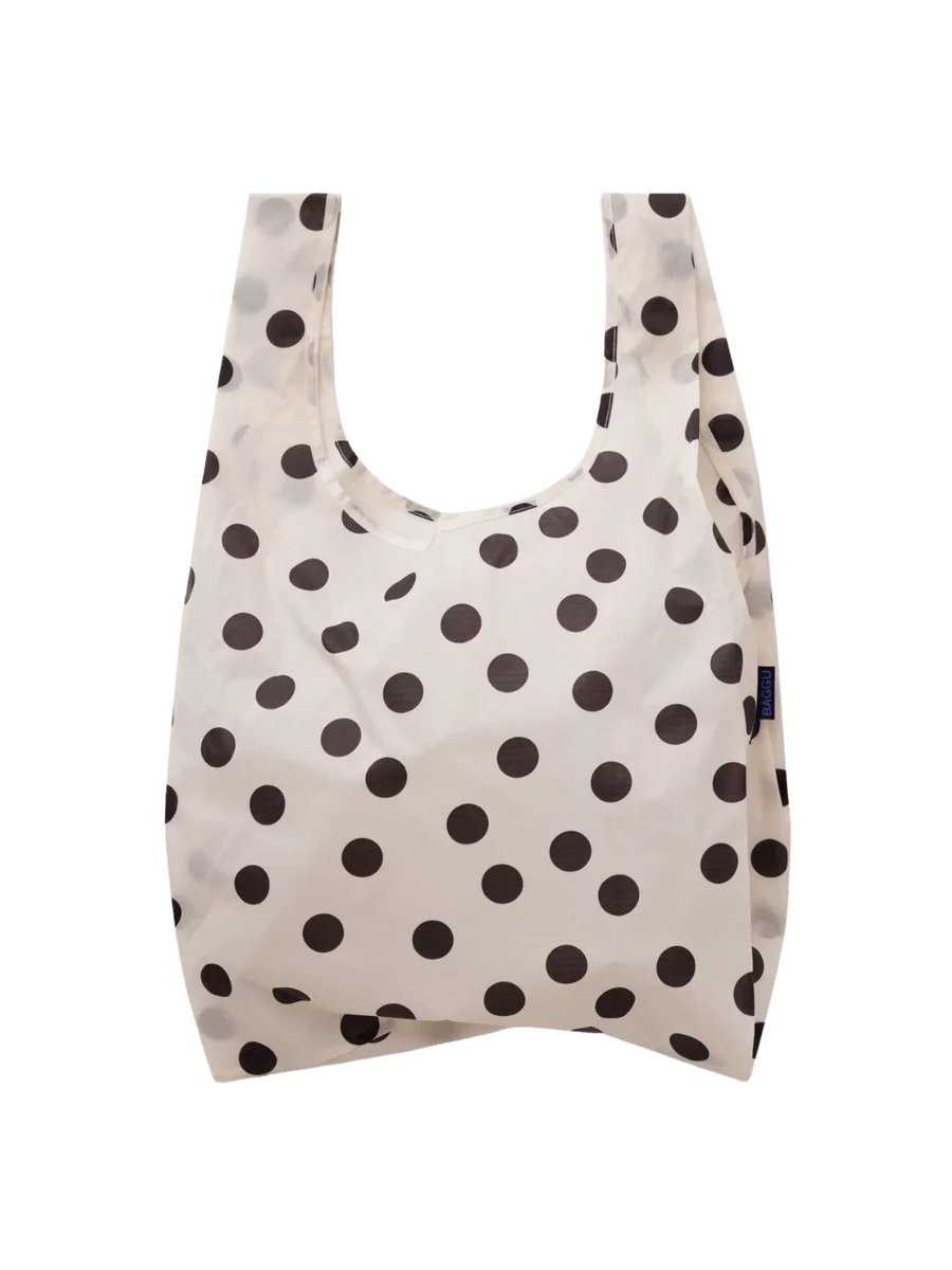 Baggu - Cream & Black Polka Dot Standard Baggu Reusable Bag