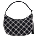 Baggu  - Large Mixed Plaid Crescent Bag