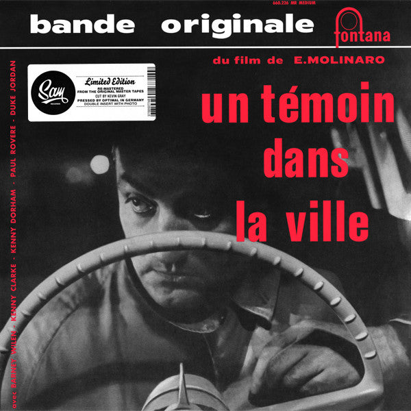 Barney Wilen - Un Temoin Dans LA Ville (10") (Sam Records) (New Vinyl)