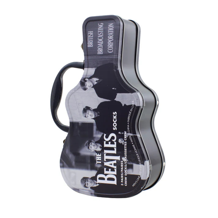 Beatles Guitar Tin 3-Pack Socks
