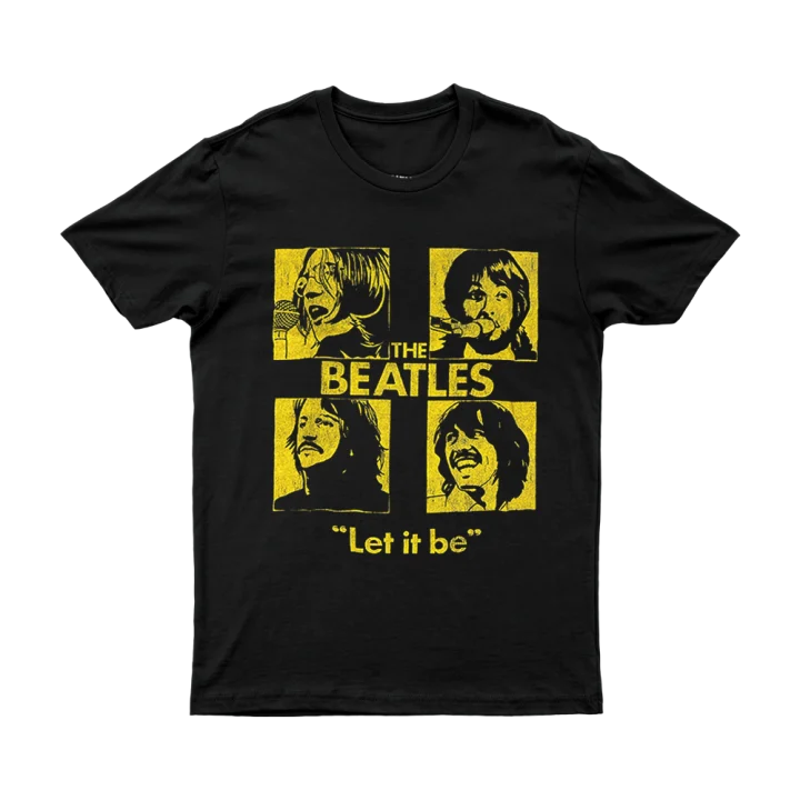 Beatles - Let It Be Black/Yellow T-Shirt