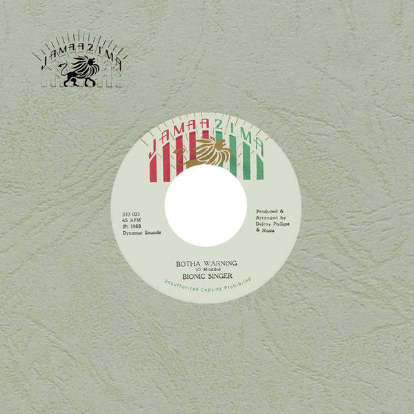 Bionic Singer - Botha Warning (7") (New Vinyl)