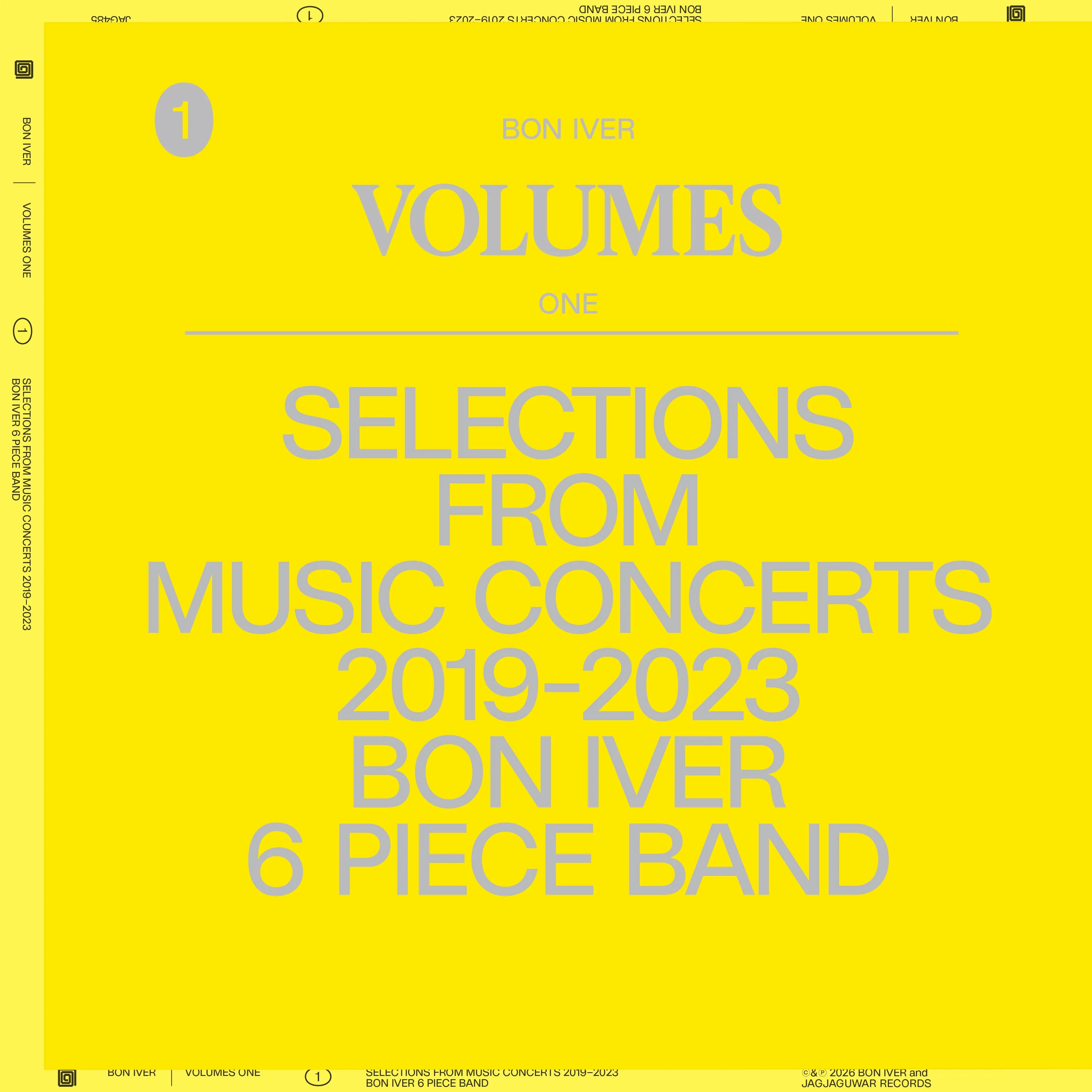 Bon Iver - Volumes One: Selections From Music Concerts 2019-2023 (New CD)