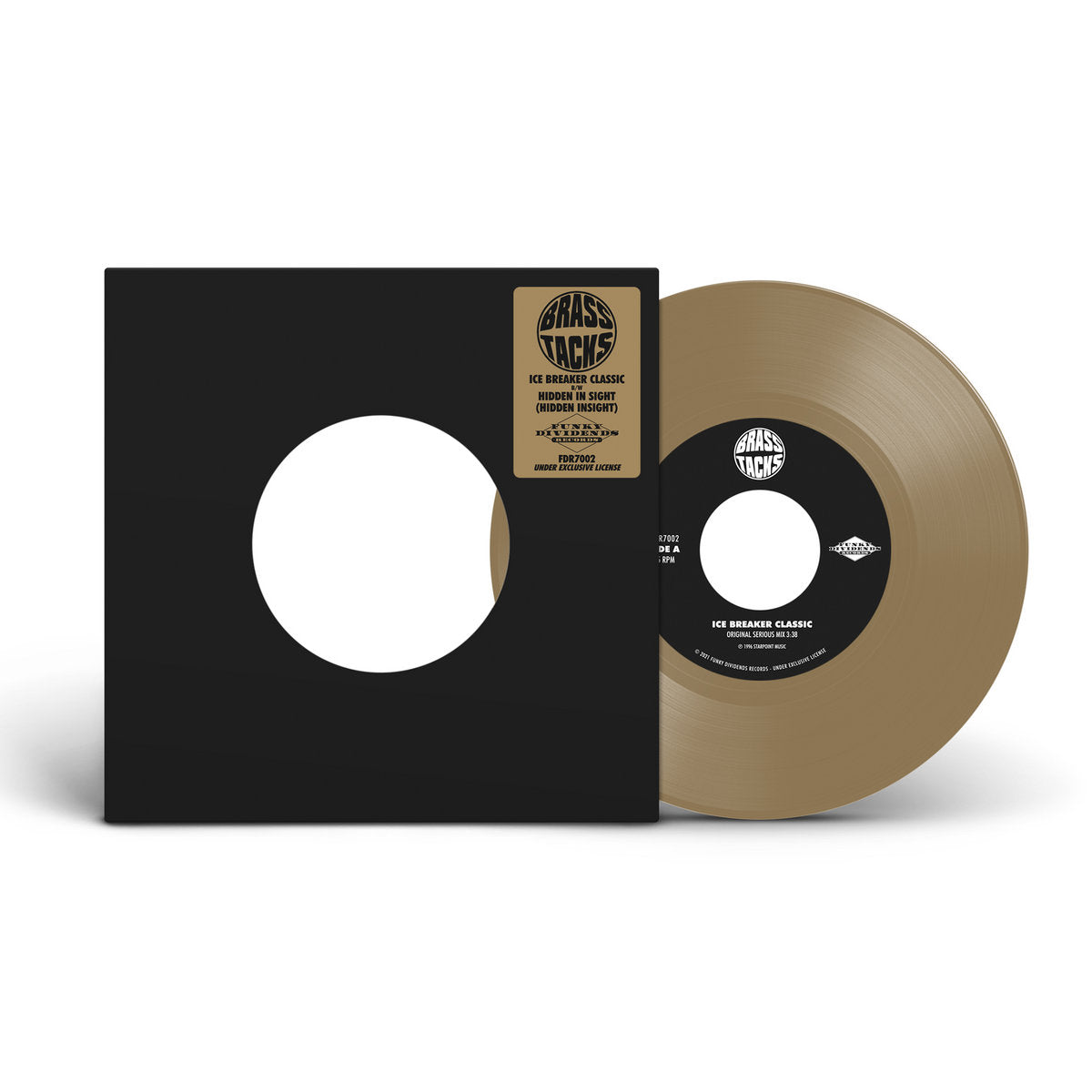 Brass Tacks - Ice Breaker Classic b/w Hidden In Sight (Brass Colour) (7") (New Vinyl)