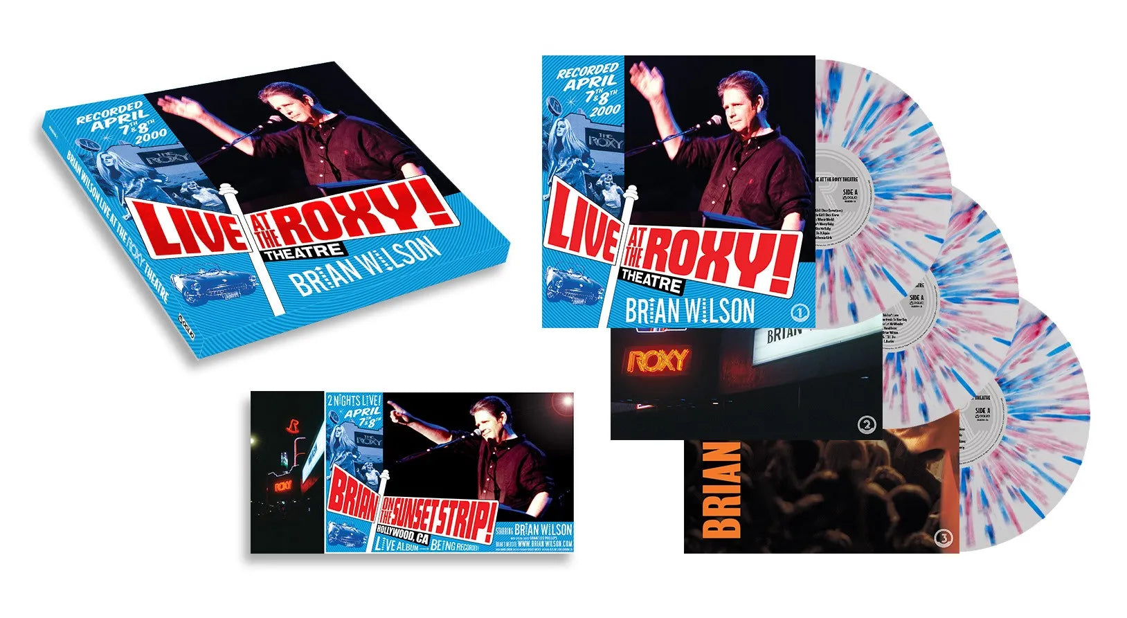 Brian Wilson - Live At The Roxy (Indie Exclusive White + Red & Blue Splatter/3LP) (New Vinyl)