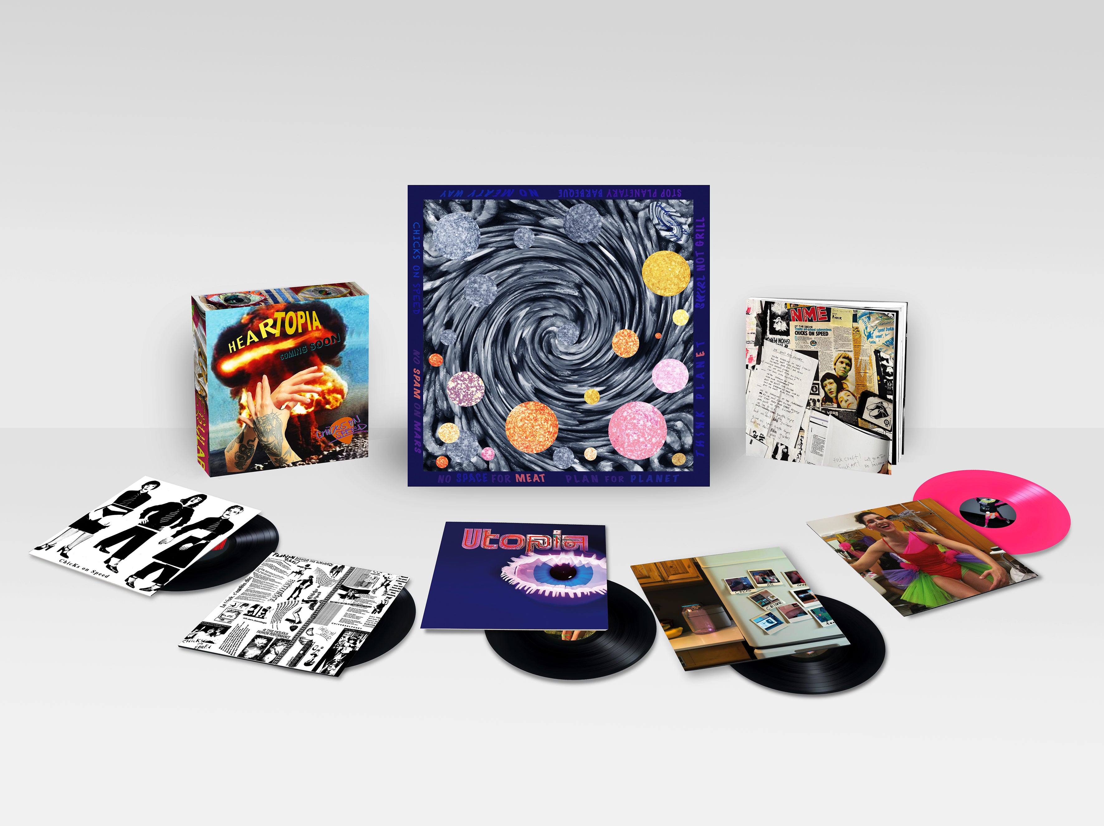 Chicks On Speed - Heartopia (5LP/Deluxe Edition/Pink Vinyl) (New Vinyl)