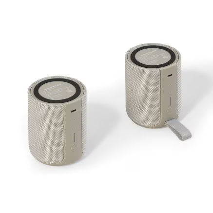Crosley Duo 2-in-1 Waterproof Stereo Bluetooth Speaker - Dune