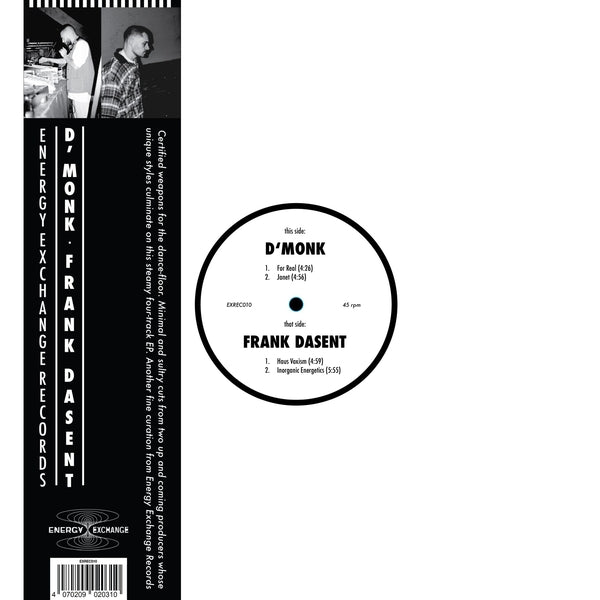 D'Monk x Frank Dasent - D'Monk x Frank Dasent (12") (New Vinyl)