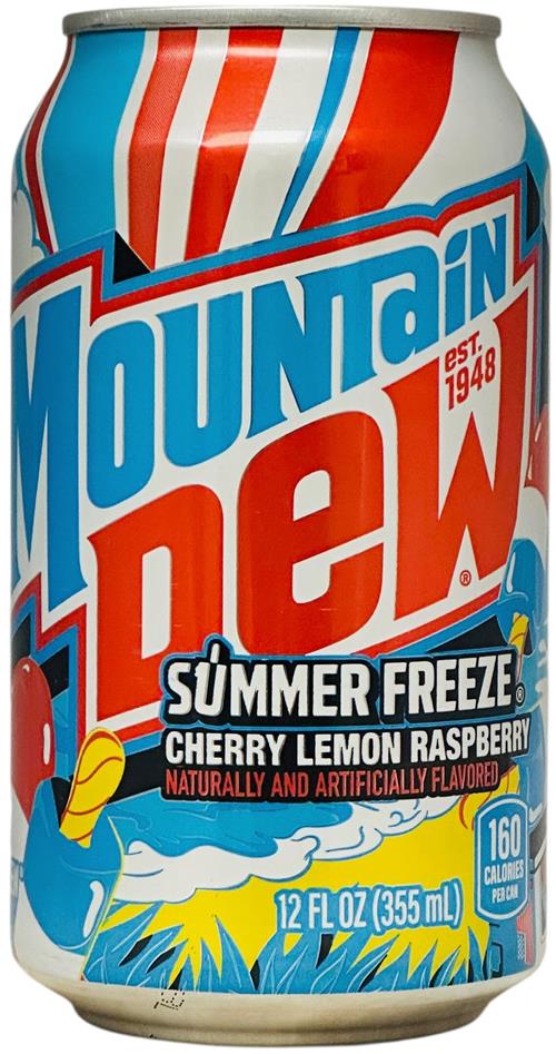 DRINK - Mountain Dew Summer Freeze Cherry Lemon Raspberry Can 355ml