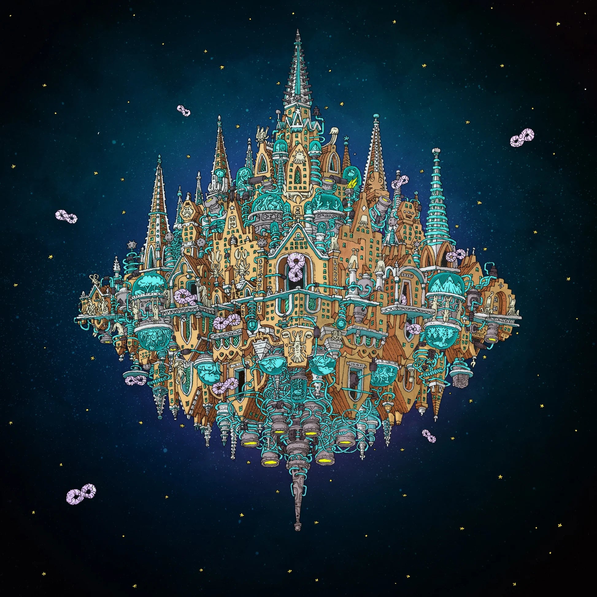 Dance Gavin Dance - Pantheon (Cobalt, Ruby Smush w/ White Splatter) (New Vinyl)