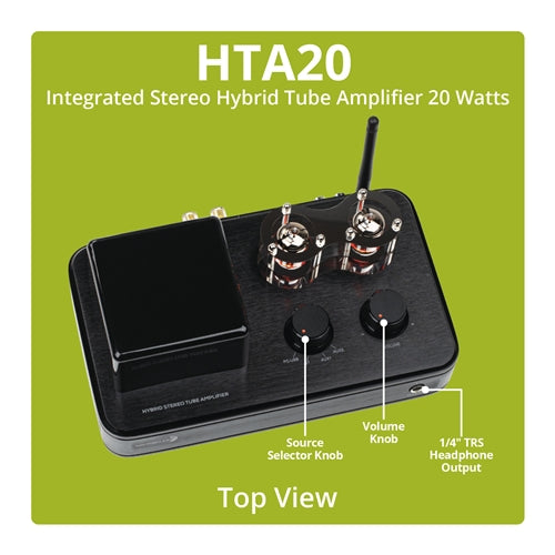 Dayton - HTA20 Integrated Stereo Hybrid Tube Amplifier 20 Watts & Dayton Bookshelf Speakers - 2 Way Speakers *AVAILABLE FOR IN-STORE PICK-UP ONLY* (Electronics)