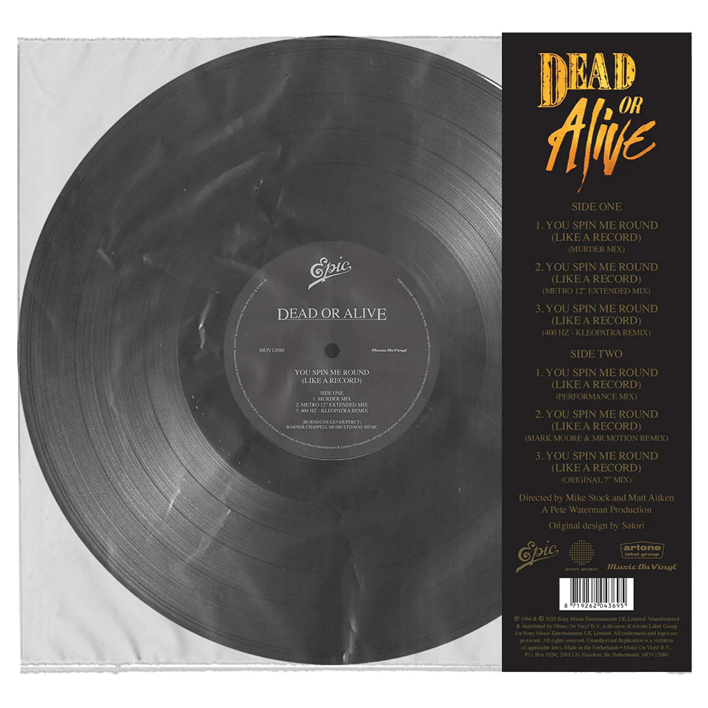Dead Or Alive - You Spin Me Round (Like A Record) (Limited Edition Black Vinyl) (New Vinyl)