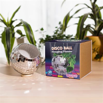 Disco Ball Hanging Planter - 6 inch