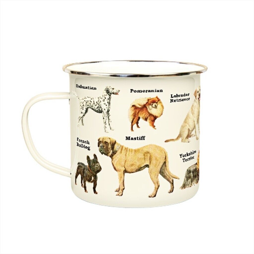 Dog Enamel Mug