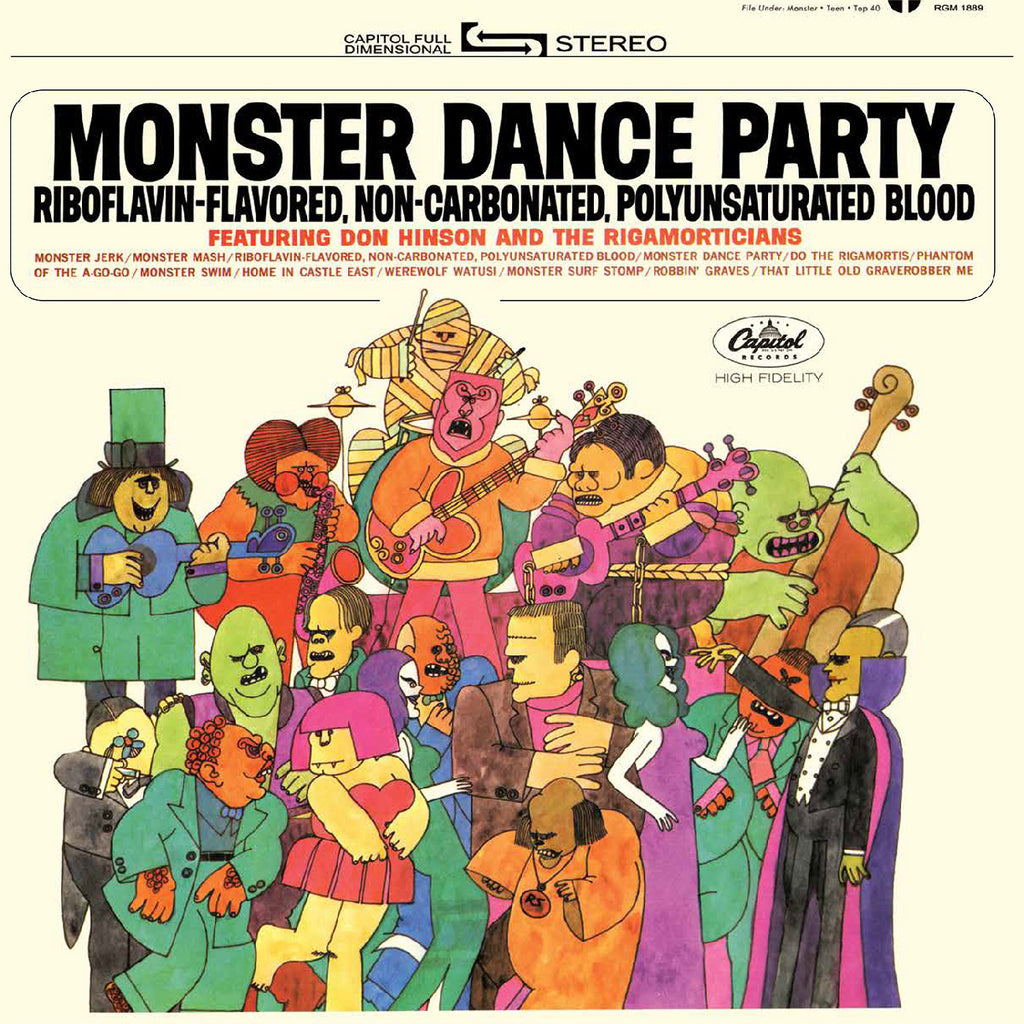 Don Hinson And The Rigamorticians - Monster Dance Party (Orange & Black Pumpkin Splatter Vinyl) (New Vinyl)