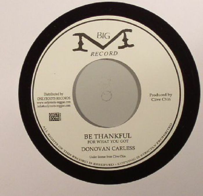 Donovan Carless - Be Thankful (7") (New Vinyl)