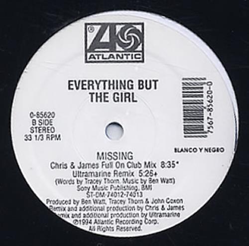Everything But The Girl - Missing (The Bootleg Mixes) (12") (New Vinyl)