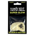 Ernie Ball Guitar Picks - Packs of 12, Super Glow