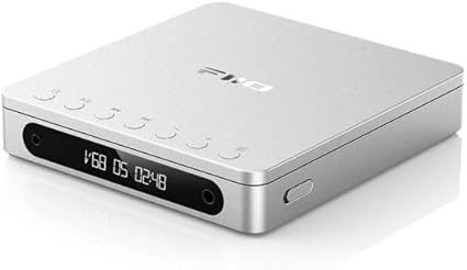 FiiO DM13 Multifunctional Portable Stereo CD Player with Long-Lasting Battery, Supports USB Ripping, Optical/coaxial/3.5mm/4.4mm outputs (Silver)