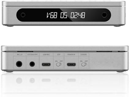FiiO DM13 Multifunctional Portable Stereo CD Player with Long-Lasting Battery, Supports USB Ripping, Optical/coaxial/3.5mm/4.4mm outputs (Silver)