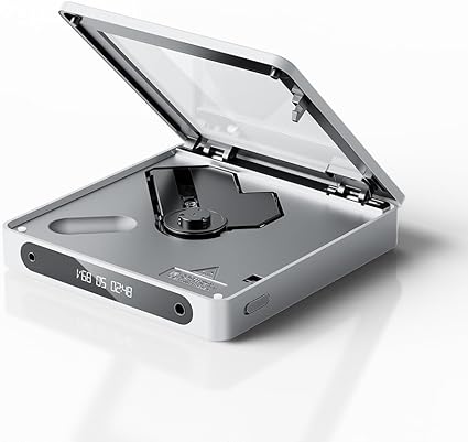 FiiO DM13 Multifunctional Portable Stereo CD Player with Long-Lasting Battery, Supports USB Ripping, Optical/coaxial/3.5mm/4.4mm outputs (White Skylight/Clear)