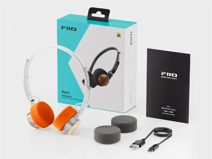 FiiO EH11 Bluetooth On-Ear Headphones - TRANSPARENT