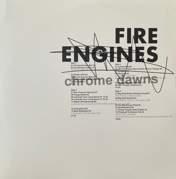Fire Engines - Chrome Dawns 2LP (New Vinyl)