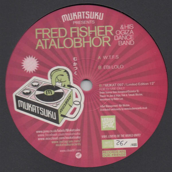 Fred Fisher Atalobhor & His Ogiza Dance Band - W.T.F.S./Ebi Lolo (12") (New Vinyl)