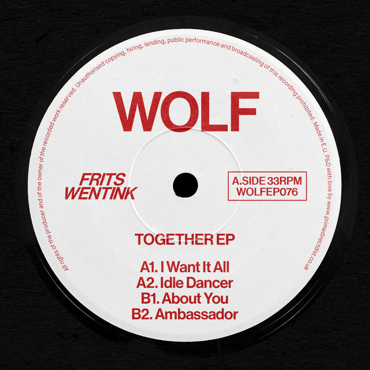 Frits Wentink - Together EP (New Vinyl)