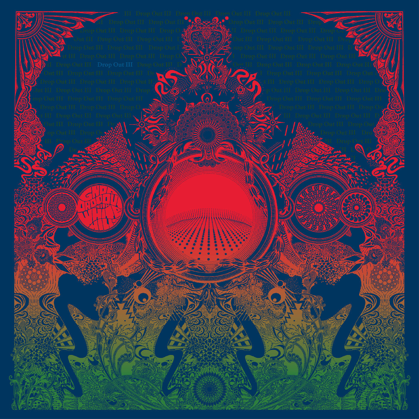 Gnod & White Hills - Drop Out III (Indie Exclusive Opaque Orange Vinyl) (New Vinyl)
