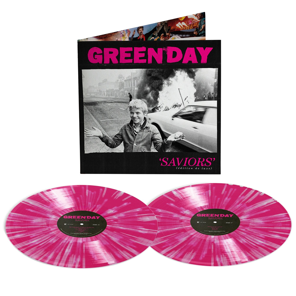 Green Day - Saviors (Deluxe Edition) (Pink + White Splatter Vinyl) (New Vinyl)