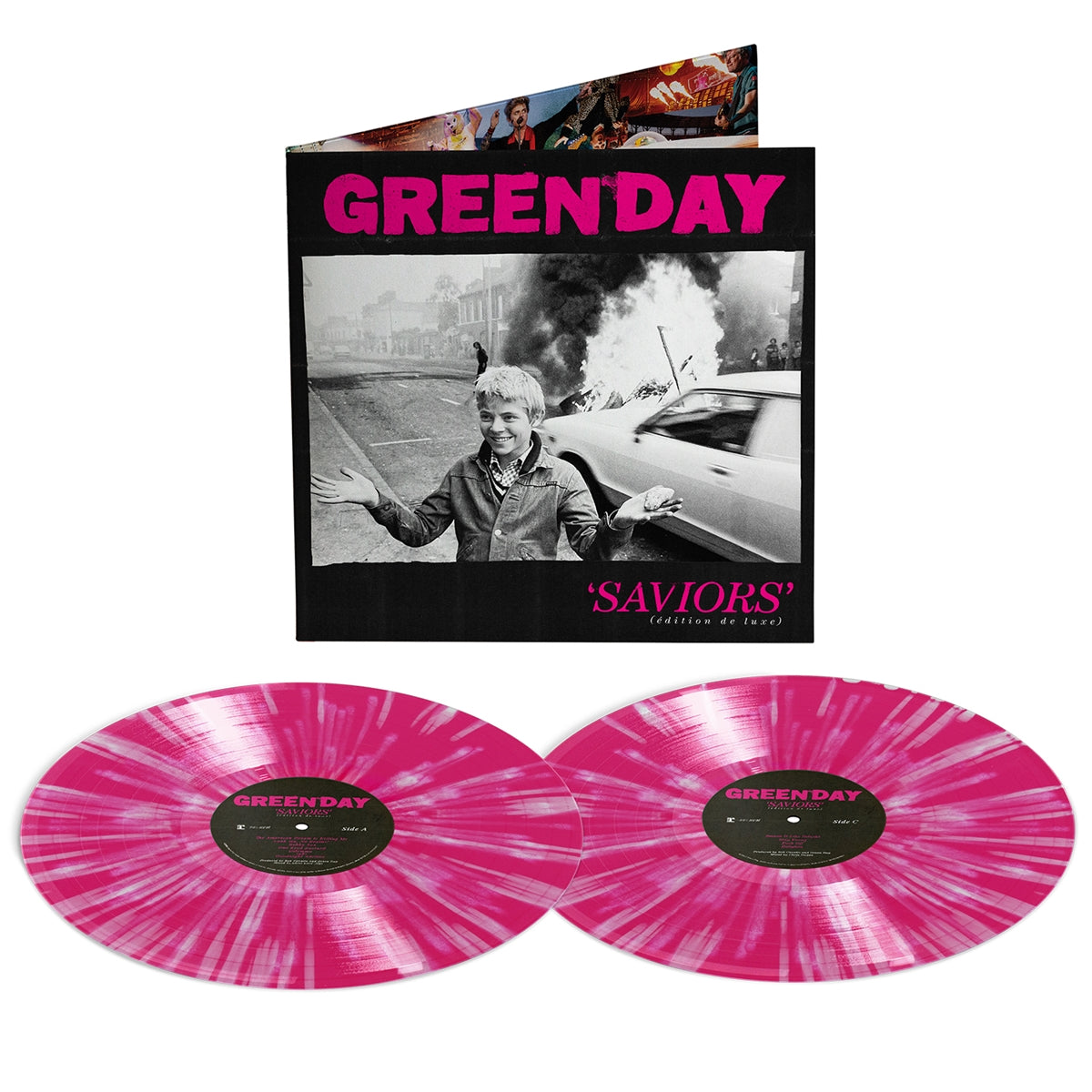 Green Day - Saviors (Deluxe Edition) (Pink + White Splatter Vinyl) (New Vinyl)